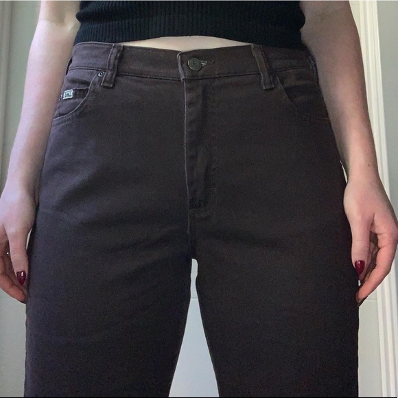 Lee High Waisted Brown Jeans - Picture 2 of 4